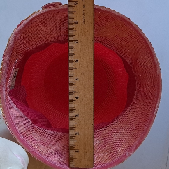 Vintage 1960s Pink Hat - Picture 11 of 13